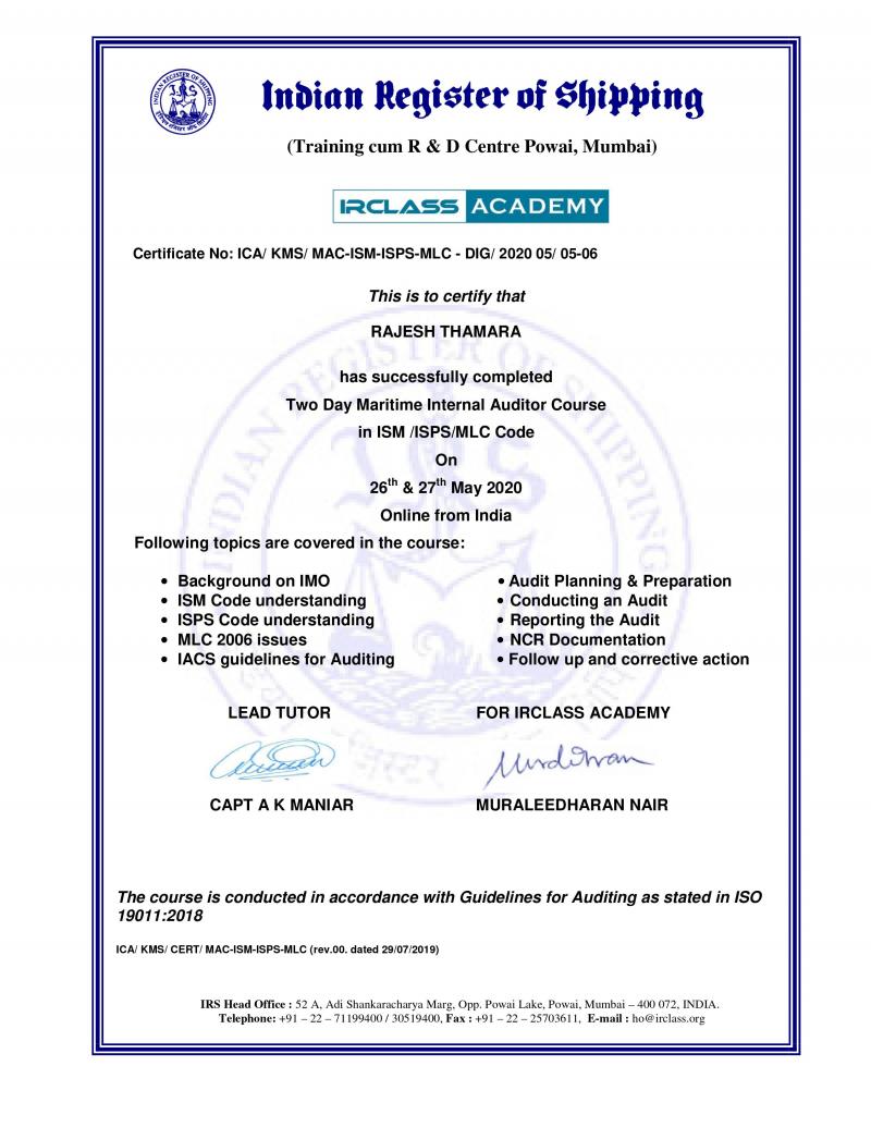 ISPS ISM MLC 2006